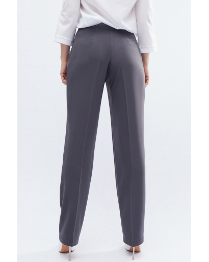 Класичні сірі вільні брюки 32599, Колір: Сірий, Розмір: S, зображення 3