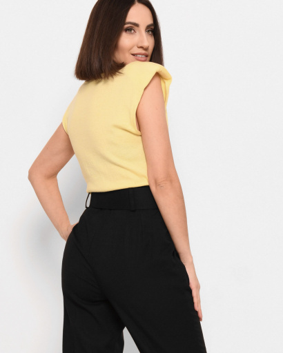 Жовтий топ із плічками 43061, Колір: Жовтий, Розмір: ONE SIZE, зображення 3