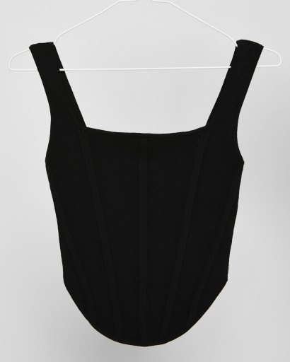 Черный топ на молнии 48570, Цвет: Черный, Размер: ONE SIZE, изображение 4