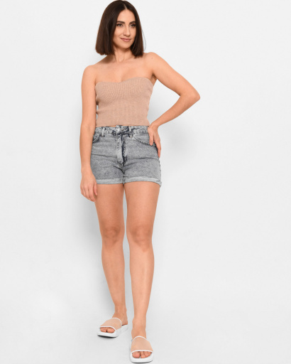 Бежевый топ без рукавов 43386, Цвет: Бежевый, Размер: ONE SIZE, изображение 4