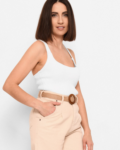 Белый топ на резинках 43389, Цвет: Белый, Размер: ONE SIZE, изображение 6