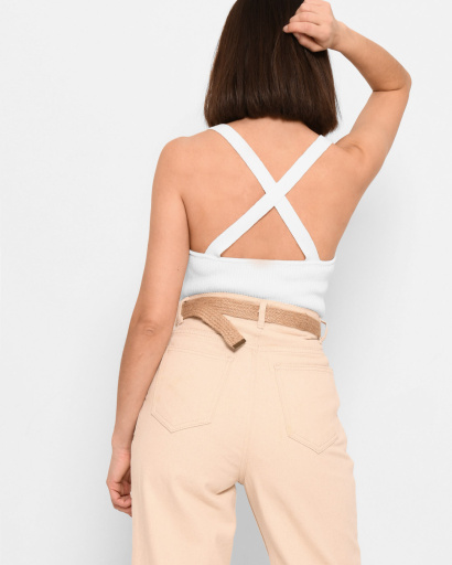 Белый топ на резинках 43389, Цвет: Белый, Размер: ONE SIZE, изображение 4