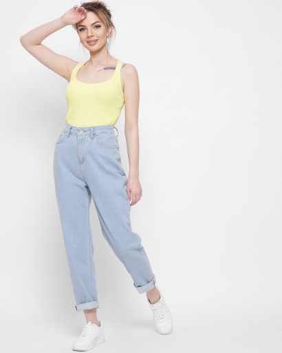 Желтый топ на резинках 43390, Цвет: Жёлтый, Размер: ONE SIZE, изображение 5