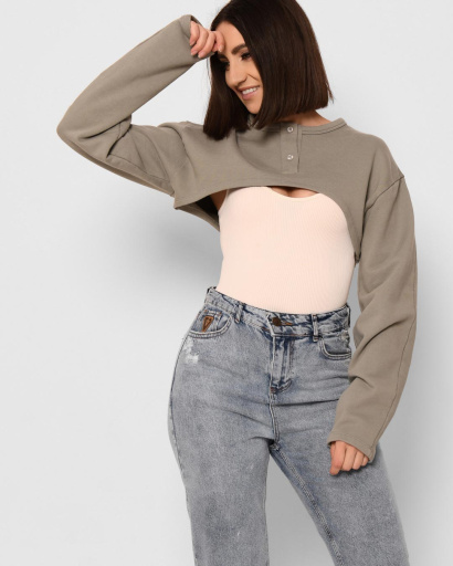 Топ-болеро Carica -6607-1 43305, Цвет: Хаки, Размер: M, изображение 2