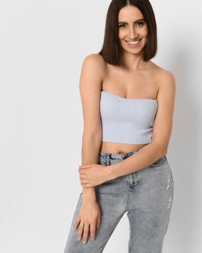 Топ без рукавів блакитного кольору 43361, Колір: Блакитний, Розмір: ONE SIZE, зображення 2