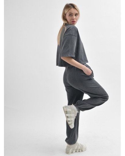 Жіночий сірий костюм для повсякденного образу 55986, Колір: Сірий, Розмір: S, зображення 3