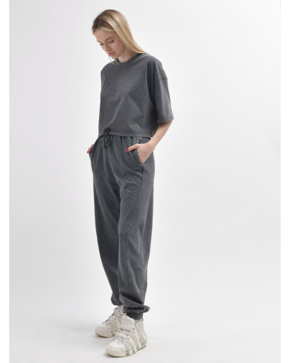 Жіночий сірий костюм для повсякденного образу 55986, Колір: Сірий, Розмір: S, зображення 4