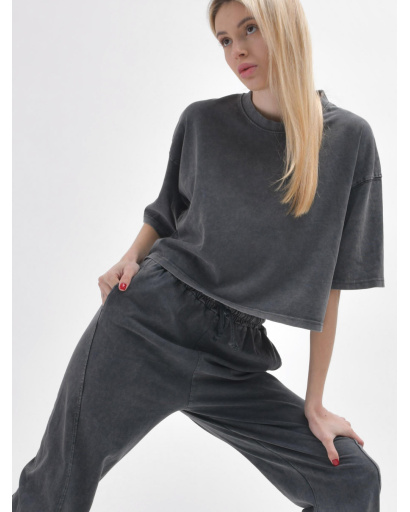 Жіночий сірий костюм для повсякденного образу 55986, Колір: Сірий, Розмір: S, зображення 6