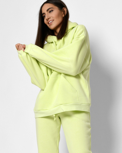 Теплий жовтий спортивний костюм 52673, Колір: Жовтий, Розмір: S, зображення 2