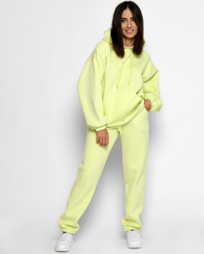 Теплий жовтий спортивний костюм 52673, Колір: Жовтий, Розмір: S, зображення 4