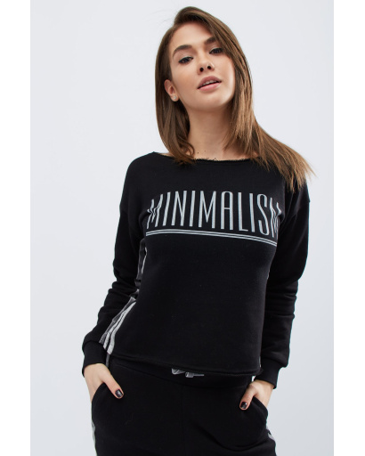 Спортивний чорний костюм двійка Minimalism 32021, Колір: Чорний, Розмір: S, зображення 2