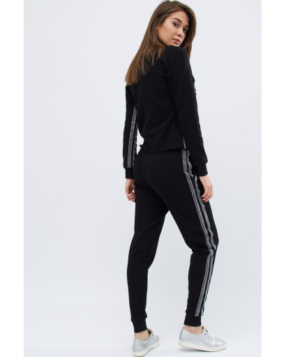 Спортивний чорний костюм двійка Minimalism 32021, Колір: Чорний, Розмір: S, зображення 3