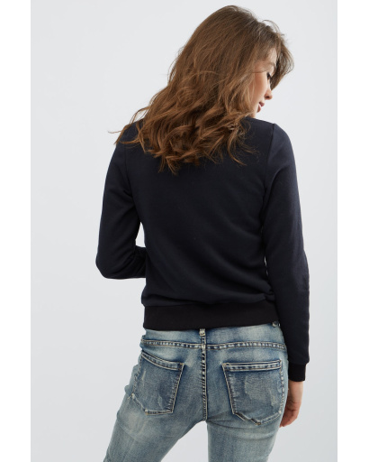 Свитшот с нашивкой "кролик" 29024, Цвет: Черный, Размер: M, изображение 3