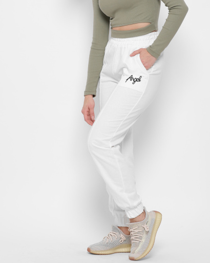 Белые спортивные штаны 43080, Цвет: Белый, Размер: S, изображение 3