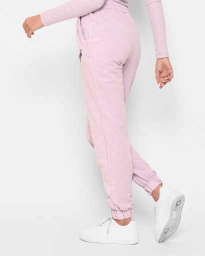 Спортивные штаны на манжетах 43082, Цвет: Лавандовый, Размер: S, изображение 3