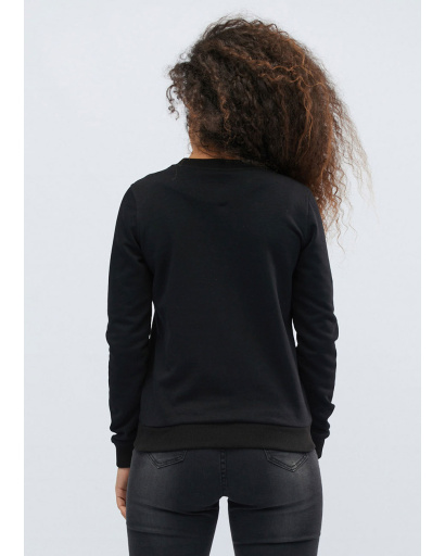 Жіночий світшот чорного кольору 31976, Колір: Чорний, Розмір: XS, зображення 3