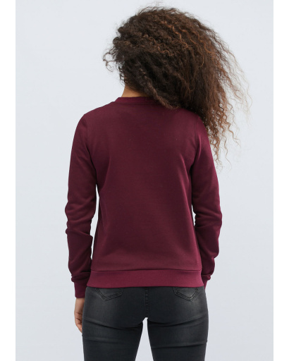 Женский свитшот цвета марсала 31977, Цвет: Бургунди, Размер: XS, изображение 3