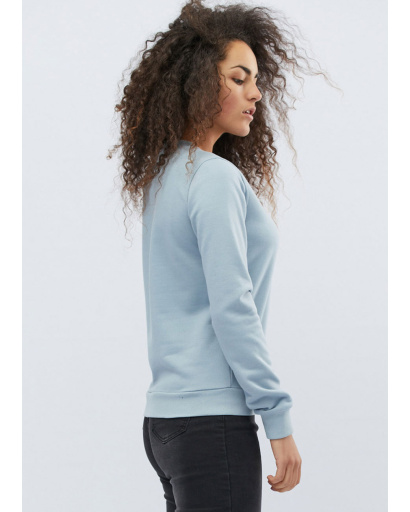 Жіночий світшот сіро-блакитного кольору 31978, Колір: Блакитний, Розмір: XS, зображення 2