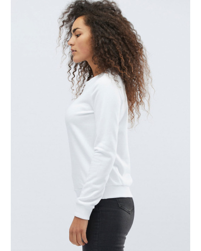 Женский свитшот белого цвета 31979, Цвет: Белый, Размер: L, изображение 2