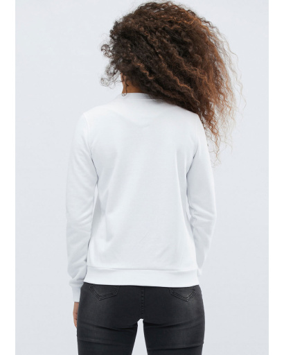 Женский свитшот белого цвета 31979, Цвет: Белый, Размер: L, изображение 3