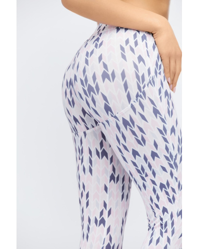 Легінси для занять у спортзалі 33119, Колір: Сірий, Розмір: XS, зображення 4