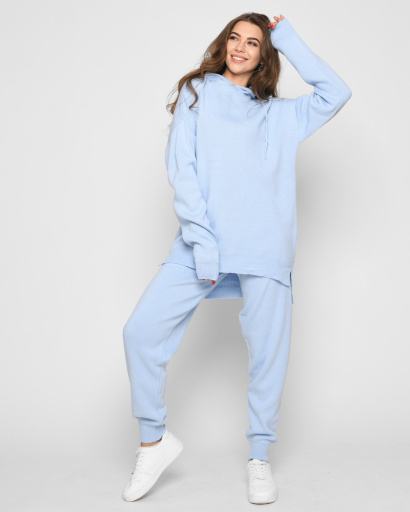 Демісезонний блакитний спортивний костюм 52082, Колір: Блакитний, Розмір: ONE SIZE, зображення 4