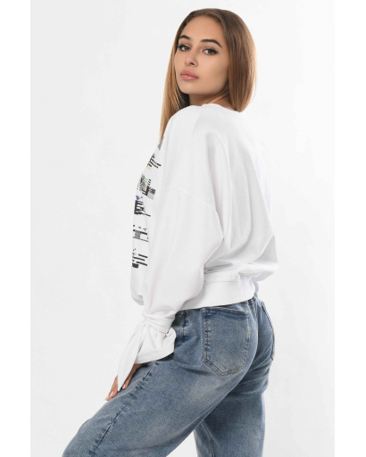 Свитшот Carica SV-7584-3-0045 36302, Цвет: Белый, Размер: XS, изображение 3