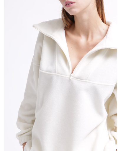 Женский молочный флисовый костюм 55857, Цвет: Молочний, Размер: S, изображение 2