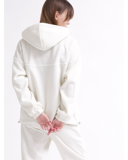 Женский молочный флисовый костюм 55857, Цвет: Молочний, Размер: S, изображение 7