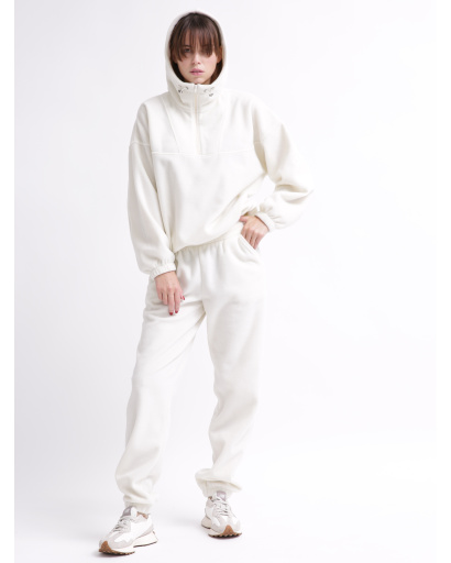 Женский молочный флисовый костюм 55857, Цвет: Молочний, Размер: S, изображение 9