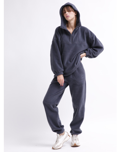 Женский графитовый флисовый костюм 55858, Цвет: Графит, Размер: S, изображение 6