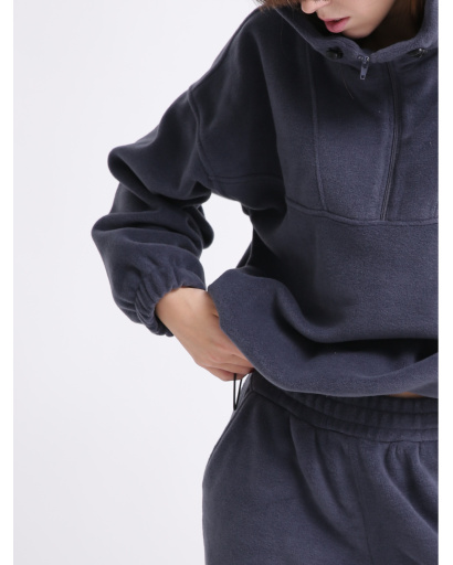 Женский графитовый флисовый костюм 55858, Цвет: Графит, Размер: S, изображение 9