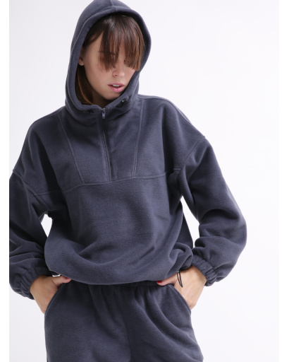 Женский графитовый флисовый костюм 55858, Цвет: Графит, Размер: S, изображение 10