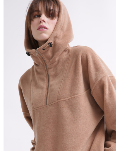 Женский бежевый флисовый костюм 55859, Цвет: Т. бежевый, Размер: L, изображение 8