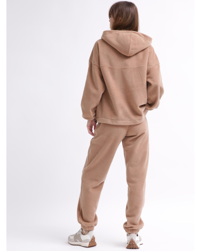 Женский бежевый флисовый костюм 55859, Цвет: Т. бежевый, Размер: L, изображение 9
