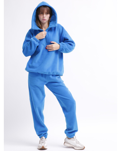 Жіночий синій флісовий костюм 55860, Колір: Синій, Розмір: S, зображення 6