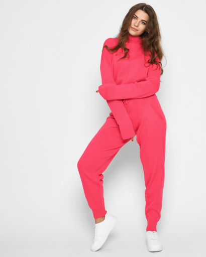 Малиновий в'язаний спортивний костюм 52081, Колір: Малина, Розмір: ONE SIZE, зображення 2