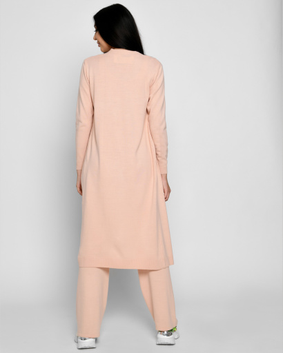 Вязаный костюм-тройка с кардиганом 51238, Цвет: Пудровый, Размер: ONE SIZE, изображение 10