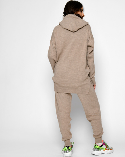 Демісезонний бежевий спортивний костюм 52201, Колір: Бежевий, Розмір: ONE SIZE, зображення 2