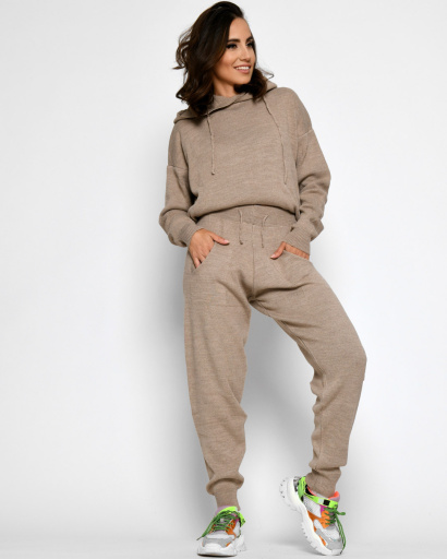 Демісезонний бежевий спортивний костюм 52201, Колір: Бежевий, Розмір: ONE SIZE, зображення 5