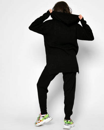 Демісезонний чорний спортивний костюм 52203, Колір: Чорний, Розмір: ONE SIZE, зображення 4
