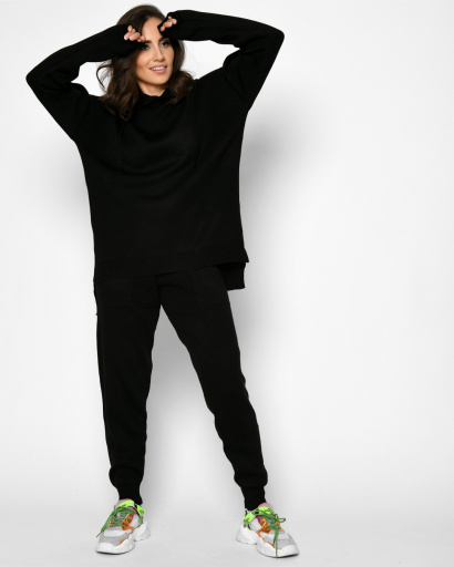 Демісезонний чорний спортивний костюм 52203, Колір: Чорний, Розмір: ONE SIZE, зображення 5