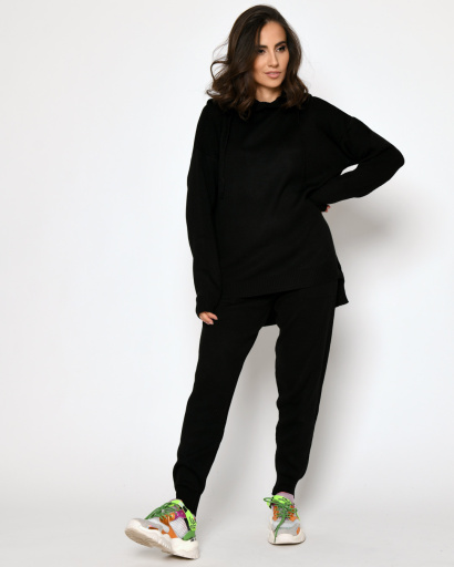 Демісезонний чорний спортивний костюм 52203, Колір: Чорний, Розмір: ONE SIZE, зображення 6