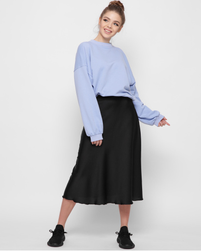 Голубой свитшот оверсайз 41420, Цвет: Голубой, Размер: XS, изображение 7