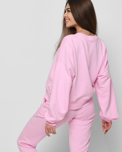 Рожевий жіночий оверсайз світшот 41422, Колір: Рожевий, Розмір: M, зображення 4