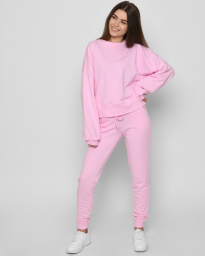 Рожевий жіночий оверсайз світшот 41422, Колір: Рожевий, Розмір: M, зображення 5