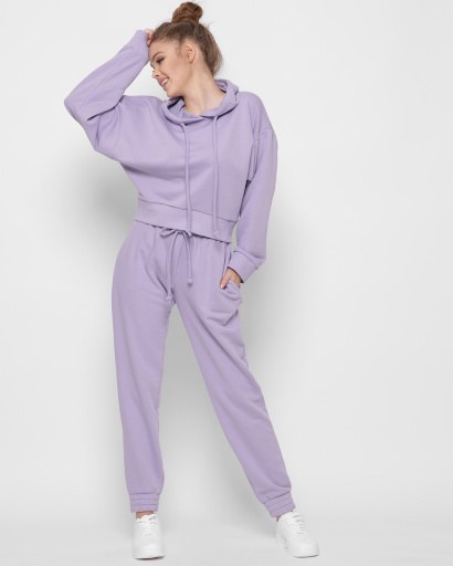 Спортивні бузкові штани 41429, Колір: Лавандовий, Розмір: L, зображення 2