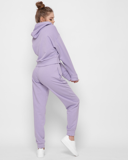 Спортивні бузкові штани 41429, Колір: Лавандовий, Розмір: L, зображення 3