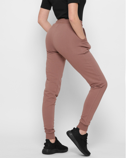 Коричневые спортивные брюки на манжетах 41800, Цвет: Капучино, Размер: XS, изображение 3