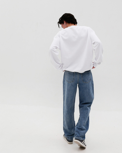 Білий світшот унісекс oversize 55598, Колір: Білий, Розмір: M, зображення 6